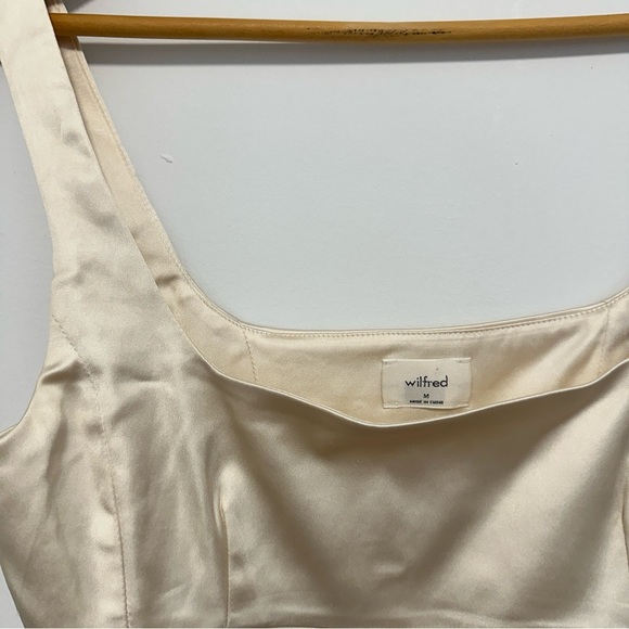 Aritzia Wilfred Shine Bustier in Cream Colour - Picture 3 of 5